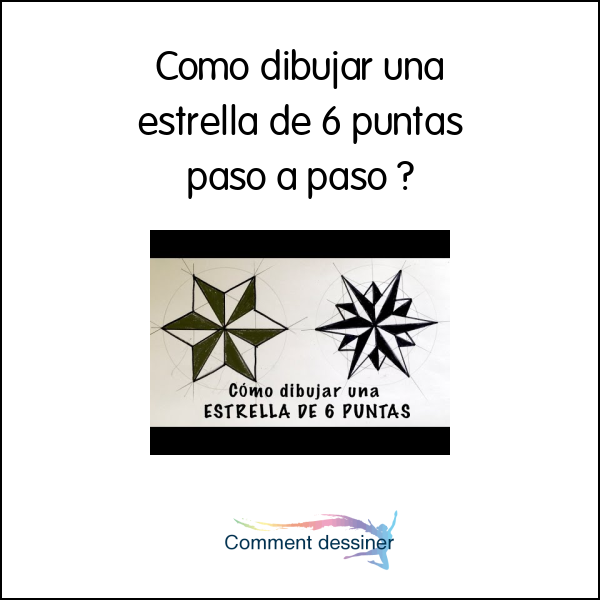 Como dibujar una estrella de 6 puntas paso a paso